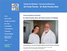 Tablet Screenshot of gemeinschaftspraxisfischer.de